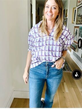 Brooke Wright Purple Boot top